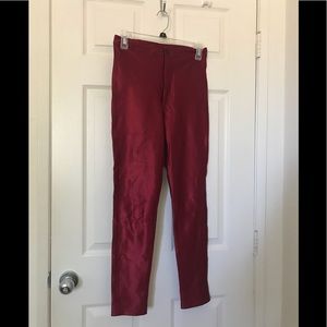 NEW WOT! Burgundy/Red high waisted Disco Pants ❤️